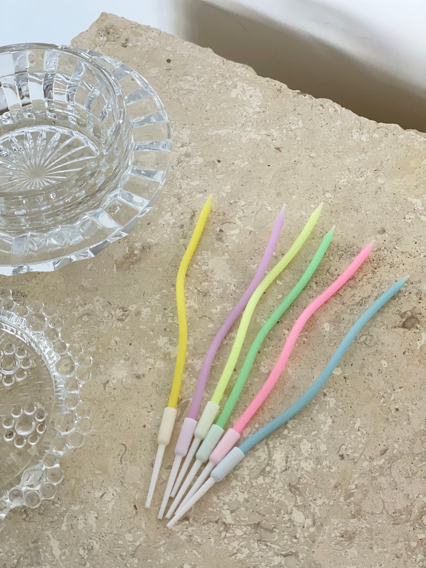 Swirly Pastel Candles