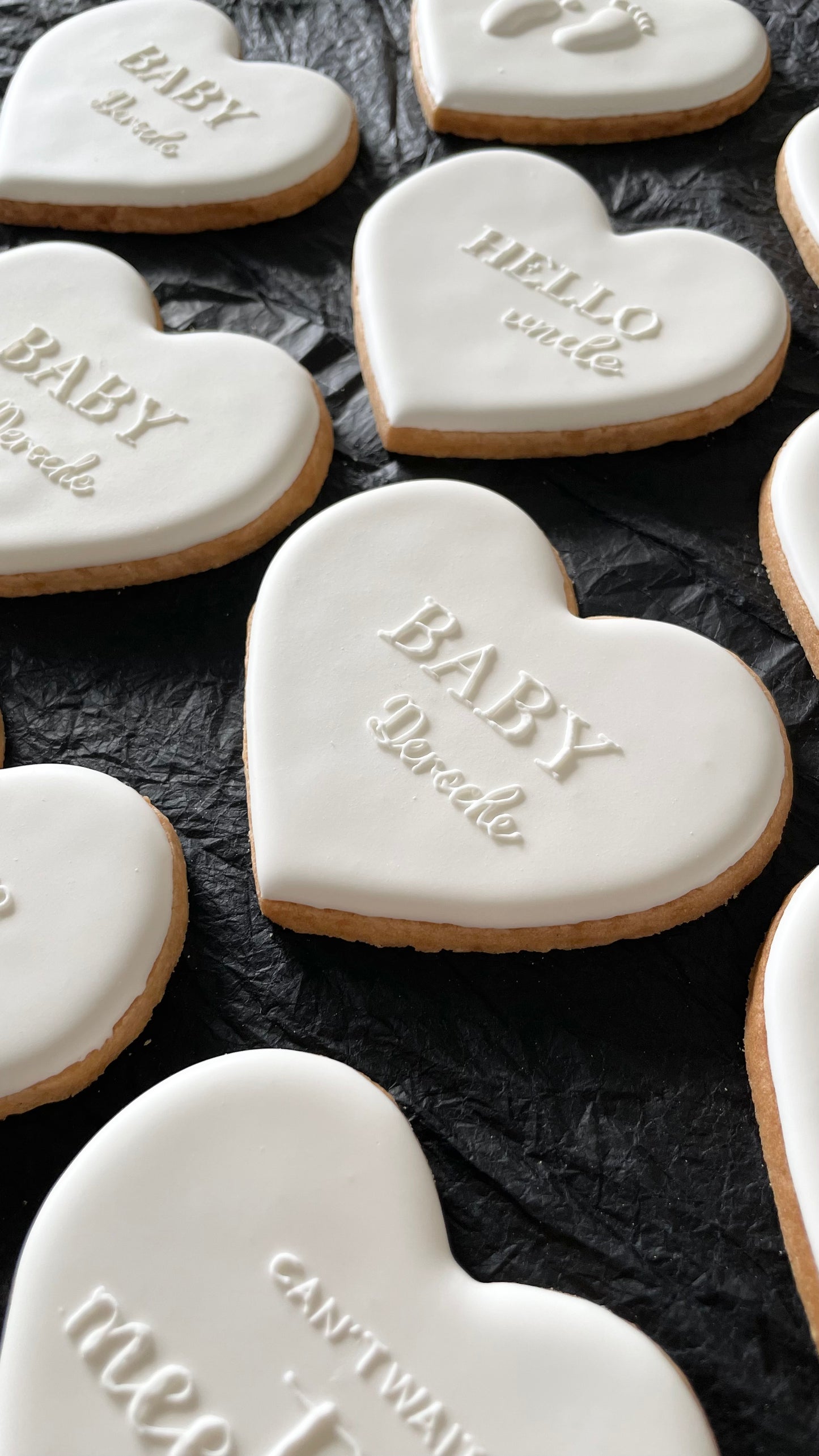 Baby shower cookies
