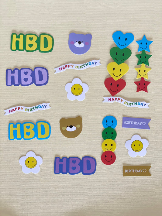 Paper Cake topper F