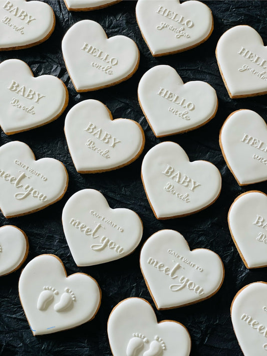 Baby shower cookies