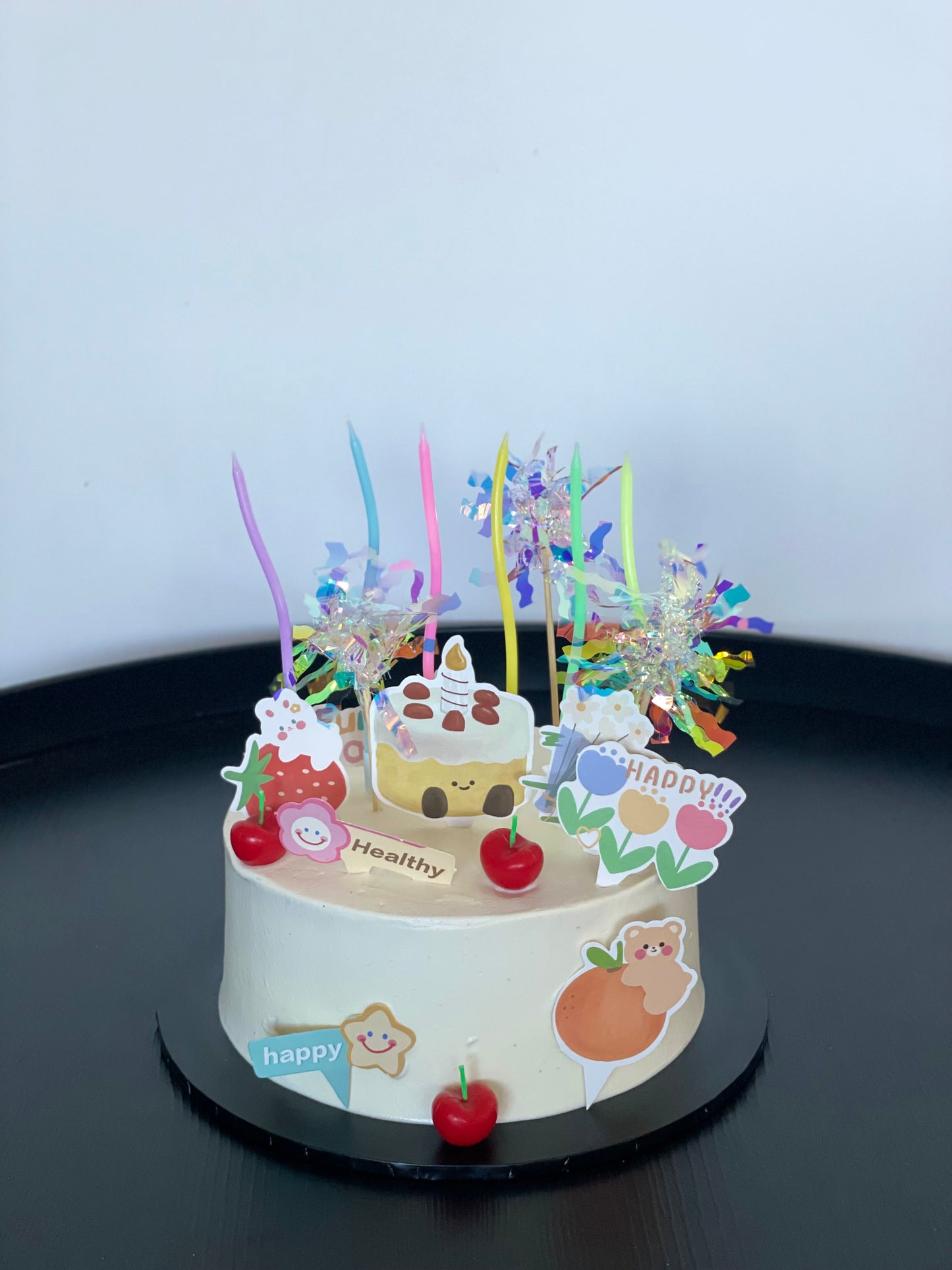 Swirly Pastel Candles