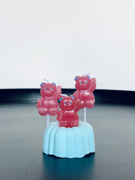Happy Bear Candle