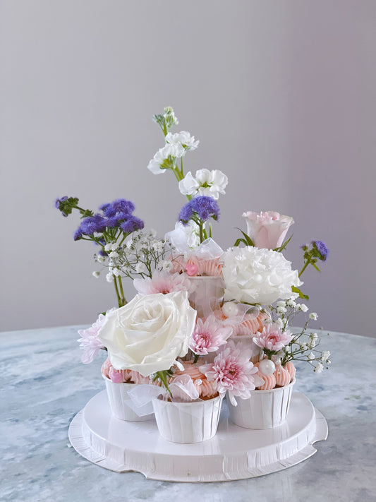 Sweet Bloom Cupcake Tower