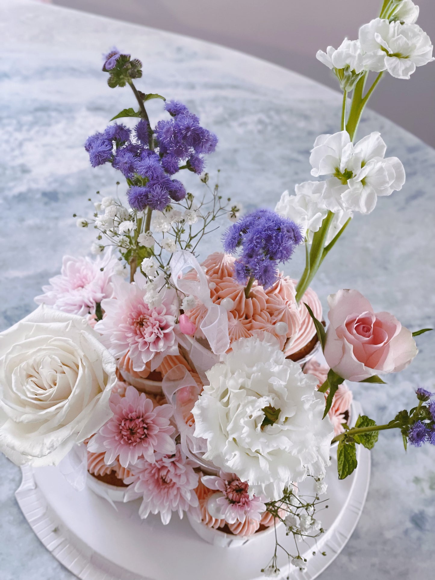 Sweet Bloom Cupcake Tower