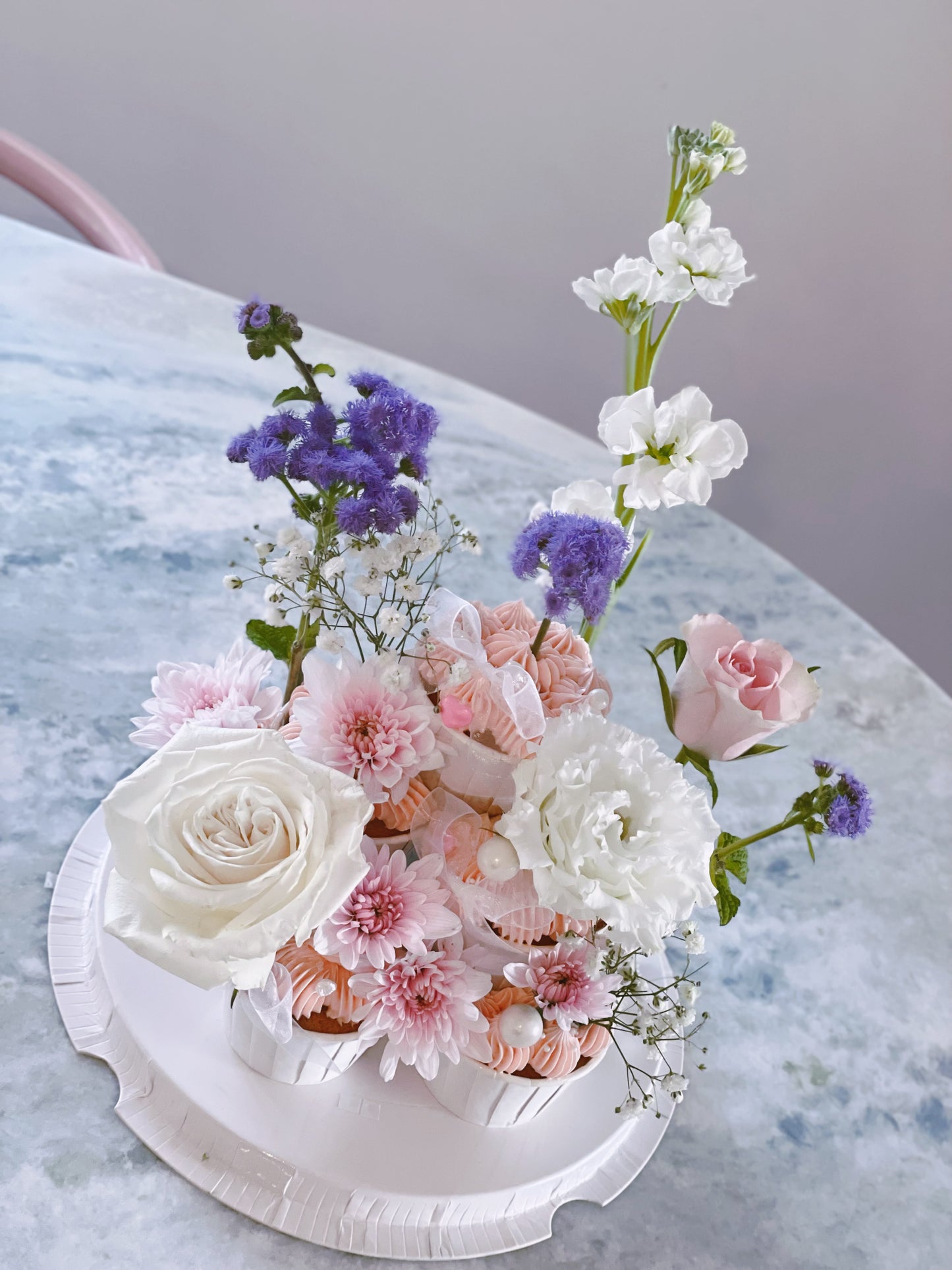 Sweet Bloom Cupcake Tower