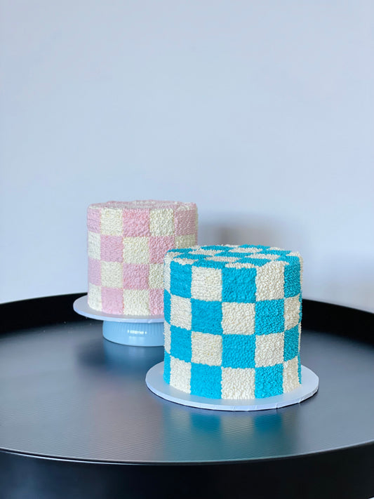 Checkered cake
