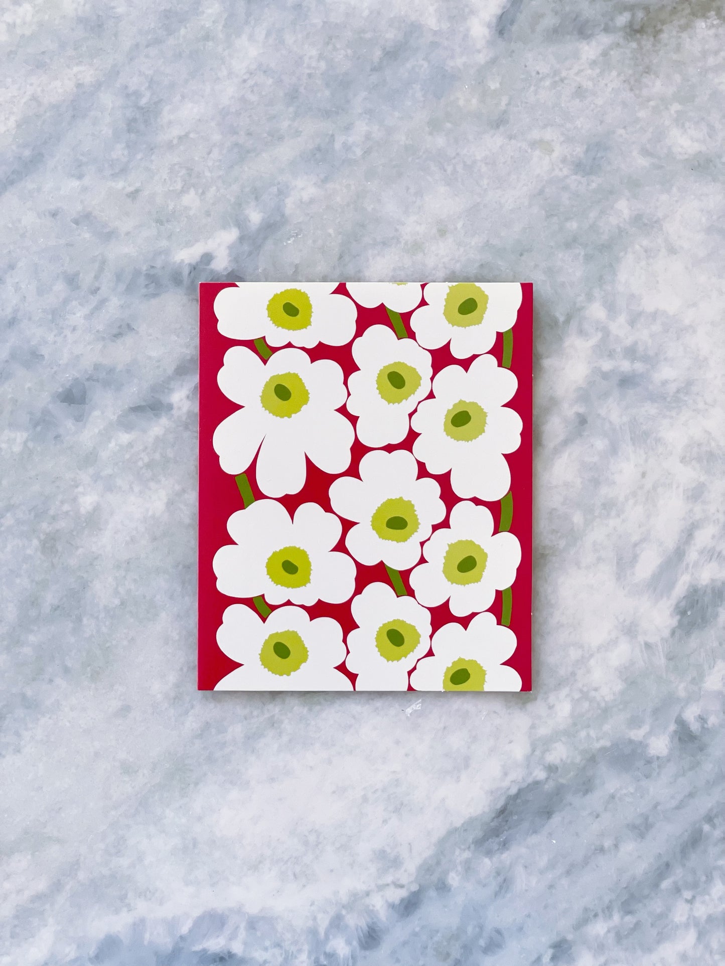 Marimekko Card Unikko White Green