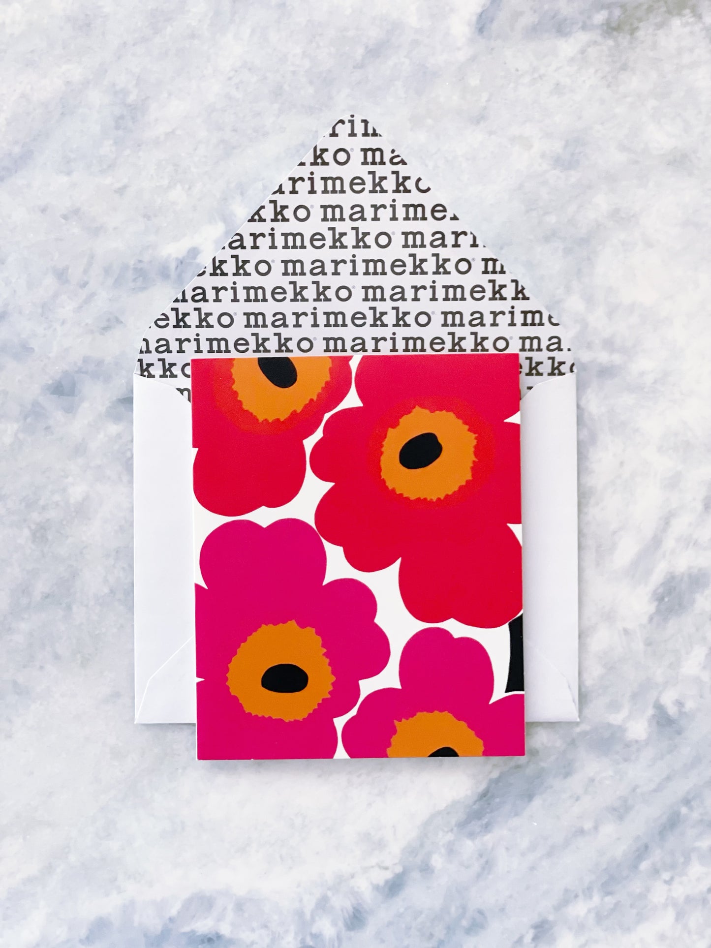 Marimekko Card Unikko Red